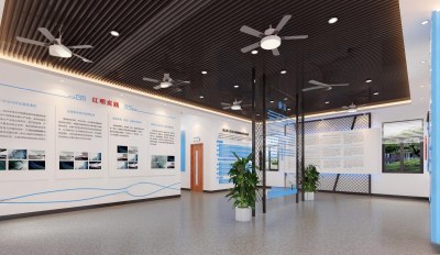 现代廉政党建展厅3D模型下载